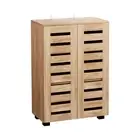 Artiss Shoe Rack Storage Cabinet 20 Pairs 5-tier Organiser Shelf Cupboard Pine