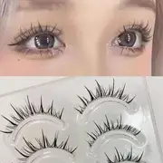 Mogugu - Set of 5 Pairs: Natural Crisscross False Eyelashes FK11 - Black - One Size