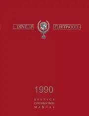 1990 Cadillac Deville Fleetwood Service Repair Manual Book Engine Electrical
