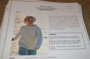 KNitting at Noon Knitting Pattern Jersey Shore sweater siz 3T to 10 yrs