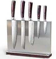 Metal Magnetic Knife Holder/Universal Magnetic Knife Block Without Knives/Stainless Steel Strong Knife Magnetic Strip Stand Race/Large Magnet Kitchen Knife Holders for Counter Top Storage Organizer