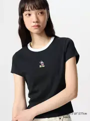 Uniqlo Disney MAGIC FOR ALL Mickey Mouse White Women T-Shirt US XS, S