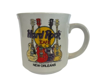 Hard Rock Cafe NEW ORLEANS LA Coffee Tea Mug Cup Mardi Gras Carnival State