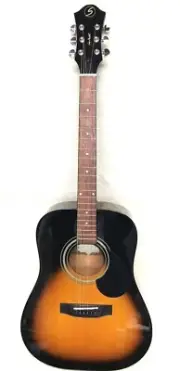Samick Greg Bennett Design SMS-100/VS Acoustic Guitar, Vintage Sunburst, NEW!!