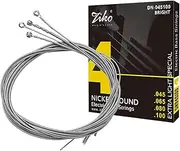 Electric Guitar Bass Strings Hexagon Alloy Wire Nickel Wound Bright Corrosion Resistant 4 Strings Set(.045-.100) Extra Light Special BBZY