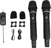 Diyeeni Wireless Microphone System, Handheld Wireless Microphone Set, 1 to 2 Design Portable Cordless Mic Set, for Live Streaming Phone Calls Family Karaoke