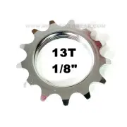 13T COG FIXED GEAR TRACK 13 TOOTH CHROME PLATE 1/8 INCH 1/8" FIXIE