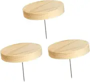 Totority Crafted Wooden Base Stands Display Rack for Crochet Dolls Felting Dolls Display Base