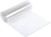 uxcell Cat Carpet Protector, 8.2 Ft Plastic Pet Scratch Stopper for Carpet, Easy to Cut, Non-Slip Floor Runner from Scratching Rugs at Doorway, Clear