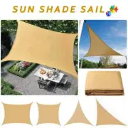 Sun Shade Sail Square Rectangle Triangle Garden Canopy Pool Shade Camp