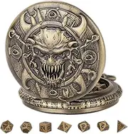 Jubepk Pocket Watch Shell, Vintage Watch Case, Metal Watch Holder, Watch Shell Case, Dice Game Shell, Watch Display Case, Board Game Shell, Watch Case Holder, Portable Watch Case, Watch Shell Display