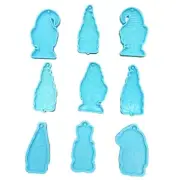 Gnome Resin Mold Clover Keychain Mold Silicone Keychain Pendants Molds DIY Epoxy