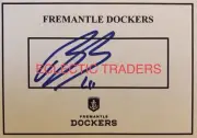 Bailey Banfield SIGNED Fremantle Dockers Card. AFL. Football Fyfe Serong