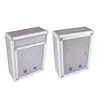 Locking Wall Mounted Mailbox Outdoor Lockable Mailbox for Office Home Letter