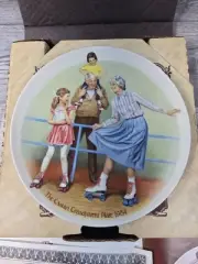 Knowles 1984 Csatari Grandparent Collector Plate "The Skating Queen" With COA