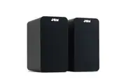 Jam Bluetooth 5.0 Bookshelf Speaker 4" Brass Drivers Mains Powered RCA AUX-IN BK