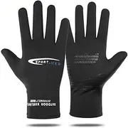 Holiberty Lightweight Silk Summer Gloves Non-Slip Outdoor Sports Driving Cycling Gloves Winter Warm Running Glove Liner Sun UV Protection Fishing Gloves for Women Men