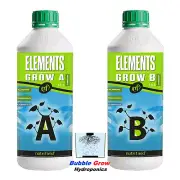 NUTRIFIELD ELEMENTS GROW A&B 1L HYDROPONIC GROWING NUTRIENTS