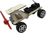 ERINGOGO 1 Set Wind Power Car Model Assembly Kit Educational DIY Project for Sturdy Enhance Learning with Wind Experiments