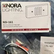Nora Lighting NSI-161 Mini Incandescent Step Light White Recessed Lighting NEW