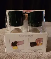 Artland 10 oz. Swivel Top Cruets Gift Box Set of 2 black color