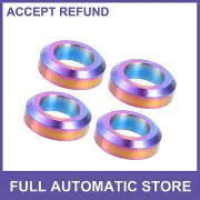 FOUR M6x5.5 Bicycle Brake Screw Washer Titanium Alloy Assorted Color Universal