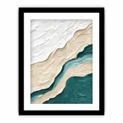 Ocean wall art texture Framed Art print