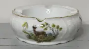 Rare Unused Bernadotte Czech China Ashtray Deer, Grouse, Game Bird