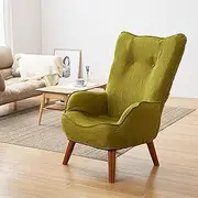 Doshisha NHBC-GN Nagomi High Back Chair, Enveloped Comfort, High Seat Chair, One-Seater Sofa, Cushion Armrest, Easy to Stand Up for Elderly and Pregnant Women, Nursing Chair, Lightweight, Compact,