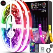 Luces LED de 130 pies para dormitorio, tiras de luces LED con control remoto.