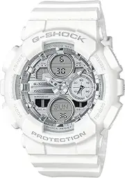 [Casio] G-SHOCK Unisex Adult's GMAS140VA-7A Analogue-Digital Watch, White, 49 x 45.9 x 15.8 mm
