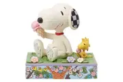 Peanuts by Jim Shore Snoopy and Woodstock Eating Ice Cream
