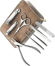 DRESSOOS 8-in-1 Professional Nail Grinder Manicure Set Stainless Steel Nail Clippers Grooming Kit for Adults