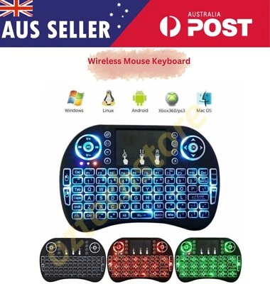 Mini Wireless Remote Keyboard for Smart TV Android Box i8 2.4GHz with Touchpad