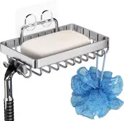 KAPASKI Soap Dish Soap Holder with Hooks for Shower,