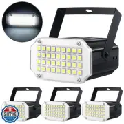 Luditek 4-Pack Mini Halloween White LED Strobe Light, Sound Activated Flash S