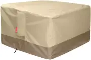 Gas Fire Pit Cover Square 600D Heavy Duty Patio Outdoor Fire Pit Table Cover wit