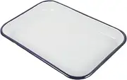 Abaodam Lasting Enamel Baking Pan Heat Resistant Kitchen Roasting Tray Smooth Surface for Easy Cleaning for Home and Restaurant Use Excellent Thermal Conductivity