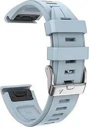 [VEVEL] For Fenix 7S Plus Band Silicone Sport Watch Bands For Fenix 5S/Fenix 7S/Fenix 6S/Fenix 6S Pro/D2 Delta S Smart Watch Band Silver Buckle