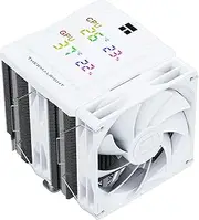 Thermalright Peerless Assassin 120 Digital White CPU Cooler, Double Towers and Double Fans Cooling, CPU Air Cooler, Digital Screen Top Cover, for AM4/AM5,Intel LGA1851/1700/115X/1200
