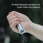 Transparent Built-in Spring Salt Grinder Pepper Mill Manual for Home Camping BBQ