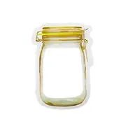 5pcs Mason Jar Style Pack Food Washable Storage Bags PE Reusable Bag Stand Pouch, 3 Sizes