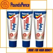 BOX OF 3 X POLYCELL QUICK DRYING POLYFILLA 330g FILLER INTERIOR REPAIR READY MIX