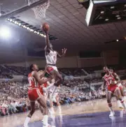 Phoenix Suns Walter Davis in action shoots vs Atlanta Hawks Tony R- Old Photo