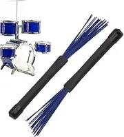 1 Pair Drum Brushes | Ergonomic Silent Non-slip Drumsticks Mallets Brushes | Instrument Tool For Percussion, Studio, Live Practice