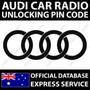 AUDI RADIO PIN CODE UNLOCK CHORUS CONCERT GAMMA SYMPHONY NAVIGATION PLUS RNS-E
