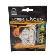 Lock Laces Elastic Shoelace & Fastening System White Elastic No Tie Shoe Laces