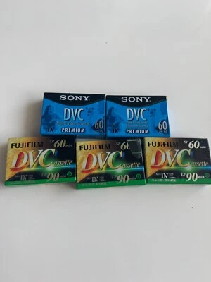 Sony DVC Mini-DV 60 2-Pack Blank Tapes Digital Video Cassette New 3 FUJI = 5