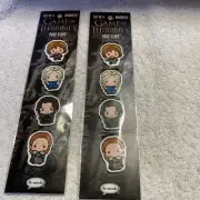 Re-Marks Game of Thrones Set of 4 Magnetic Page Clips Bookmarks NEW Set Of 2