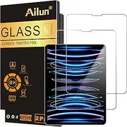 Ailun Screen Protector Compatible with iPad Pro 12.9 Inch Display 2018 2Pack 2.5D Tempered Glass Face ID Compatible Apple Pencil Compatible Anti Scratch Case Friendly Siania